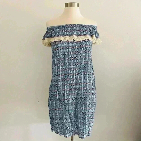 New Roberta Roller Rabbit Lucia Bai Off The Shoulder Dress XS - Picture 3 of 11